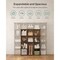 Cube Storage Organizer 12 Cube Modular Shelving Unit DIY Closet Storage Rack With Panels Room Divider Space Saving